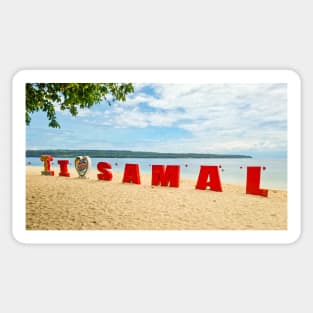 Kaputian Beach, Island Garden City of Samal, Davao del Norte, Mindanao, Philippines Sticker